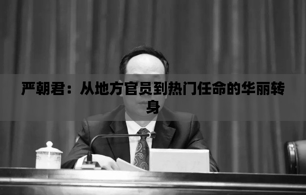 严朝君:从地方官员到热门任命的华丽转身