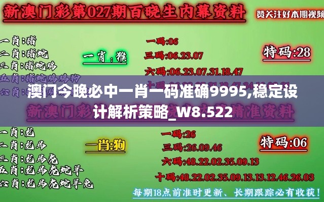 澳门今晚必中一肖一码准确9995,稳定设计解析策略_W8.522