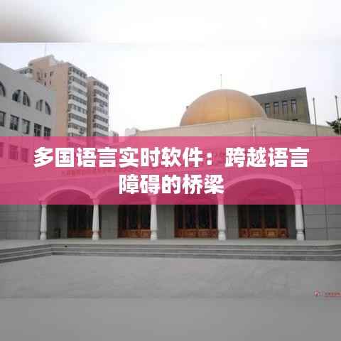 多国语言实时软件：跨越语言障碍的桥梁
