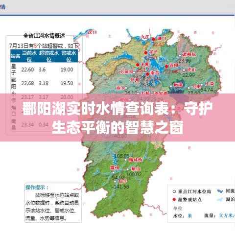 鄱阳湖实时水情查询表：守护生态平衡的智慧之窗