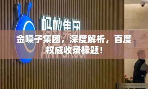 金嗓子集团,深度解析,百度权威收录标题!