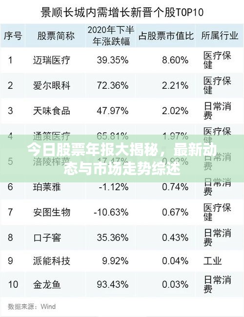 今日股票年报大揭秘，最新动态与市场走势综述