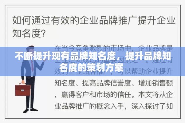 不断提升现有品牌知名度,提升品牌知名度的策划方案